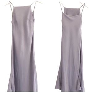 Urban Revivo slip dress satin grey small